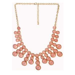 BOGO ✨🦕✨ Pink and Gold Bauble Bib Necklace